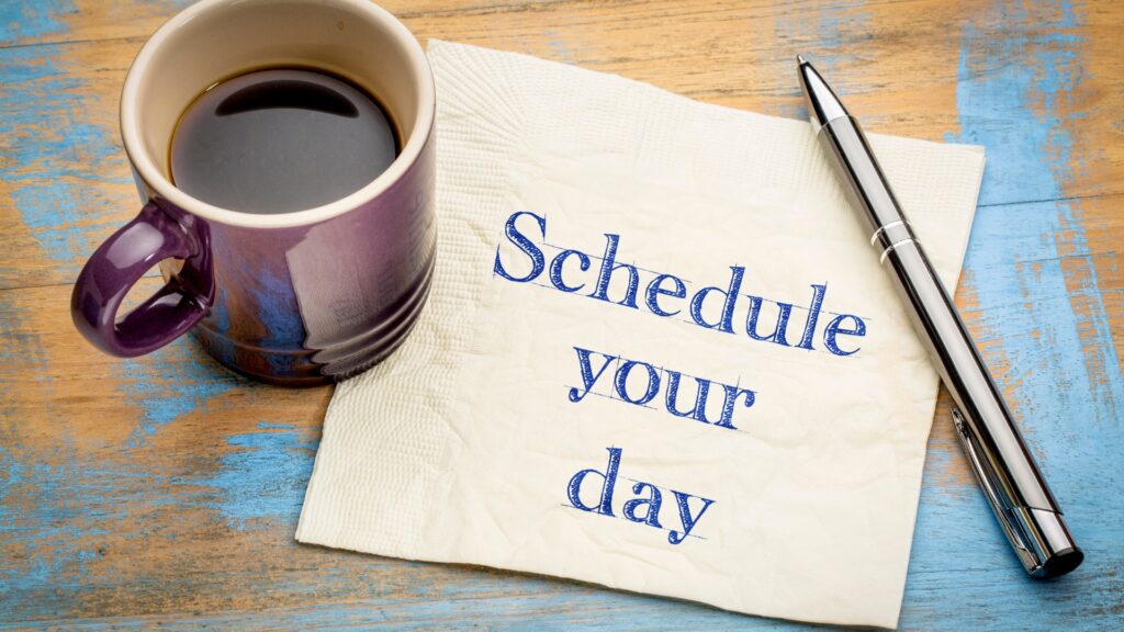 pianifica la tua giornata con successo