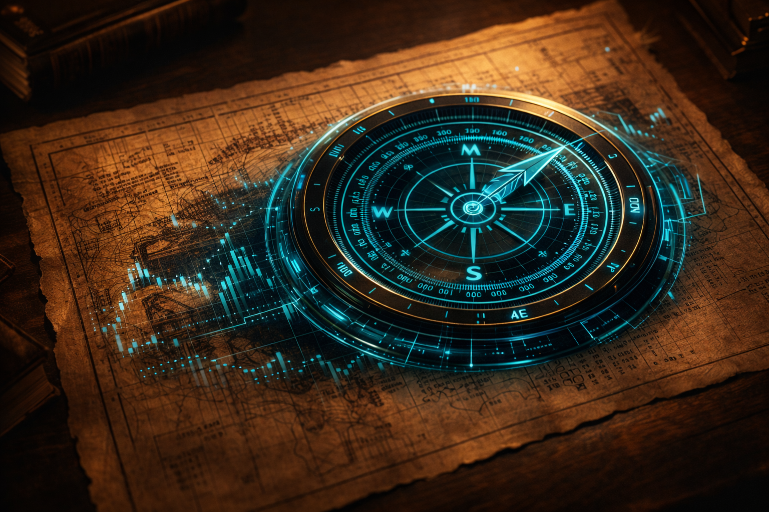 Raffigurazione del passaggio dall'analisi finanziaria manuale alla precisione della tecnologia digitale nel 2026.